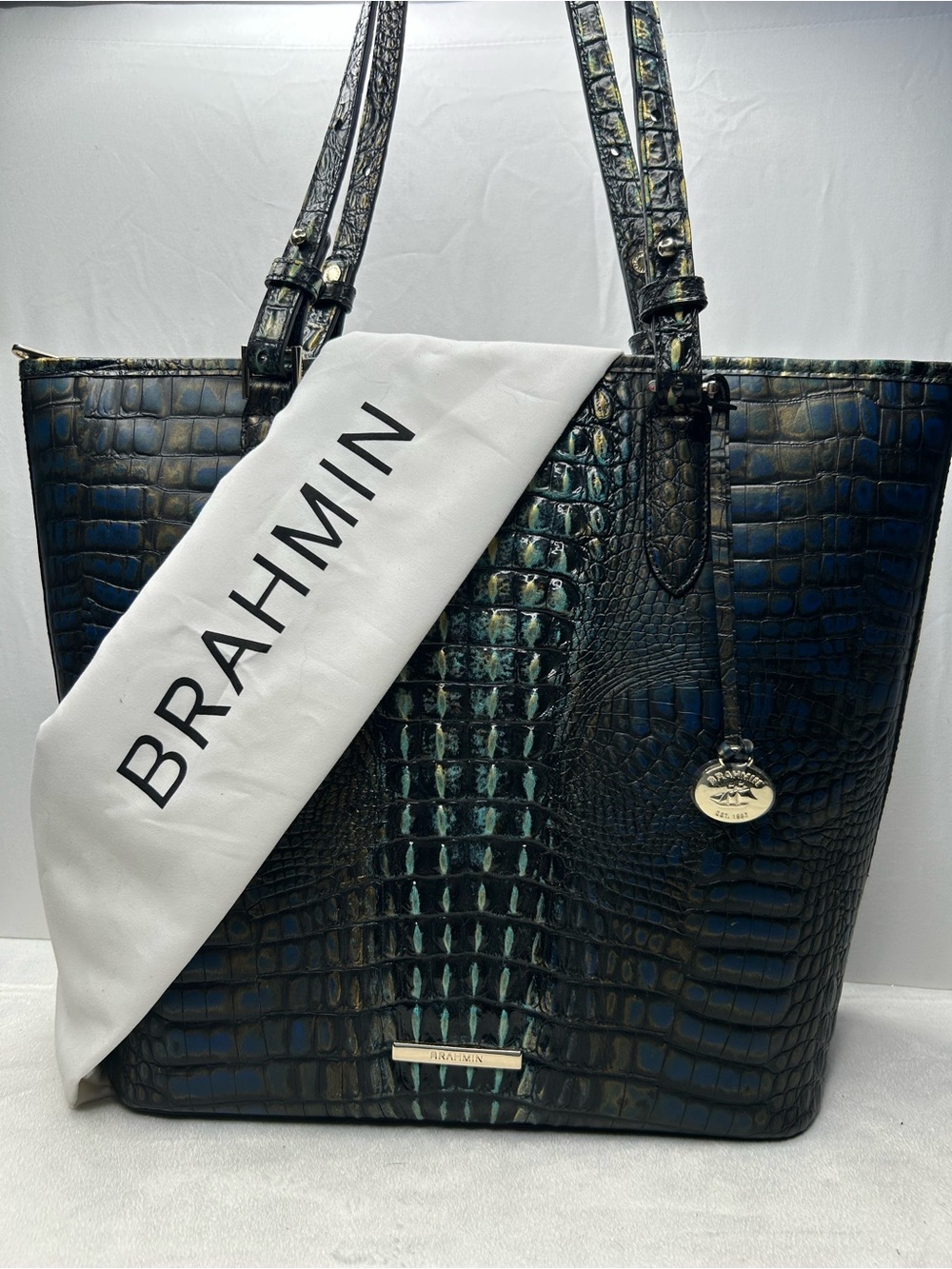 Brahmin Medium Asher Petrol Gravity Melbourne Tote